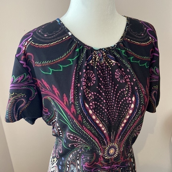 ROBERTO CAVALLI l Paisley Print Crewneck Dress - Picture 3 of 15